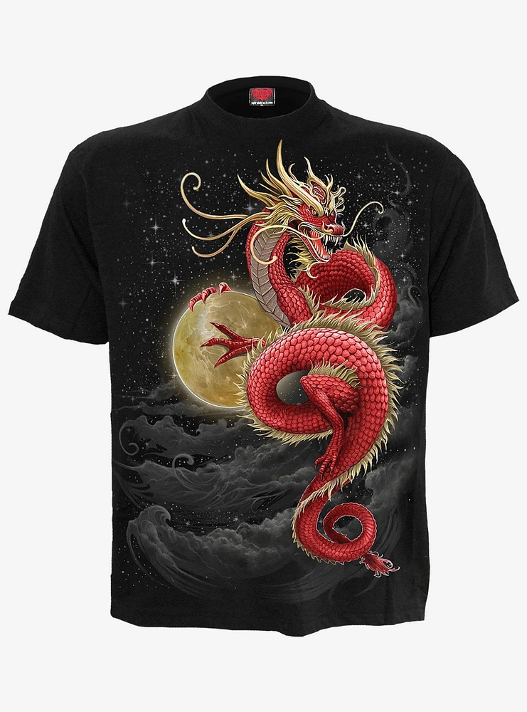 Spiral Shenlong Front Print T-Shirt