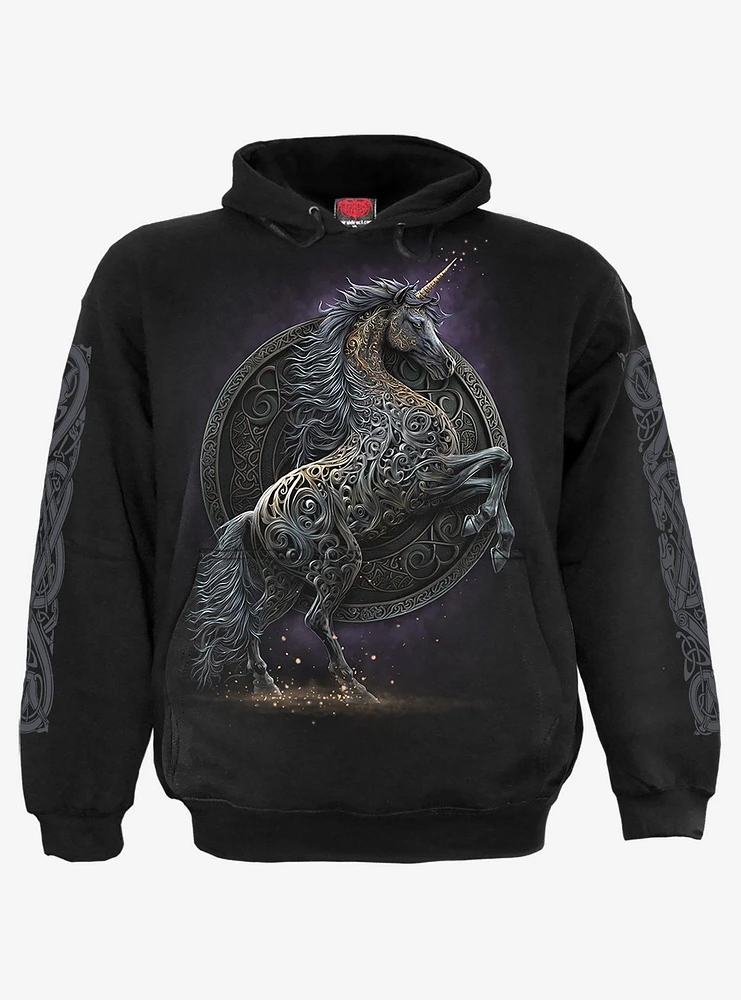 Spiral Celtic Unicorn Hoodie