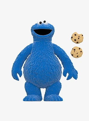 Super7 ReAction Sesame Street Fuzzy Cookie Monster Figure - BoxLunch Exclusive