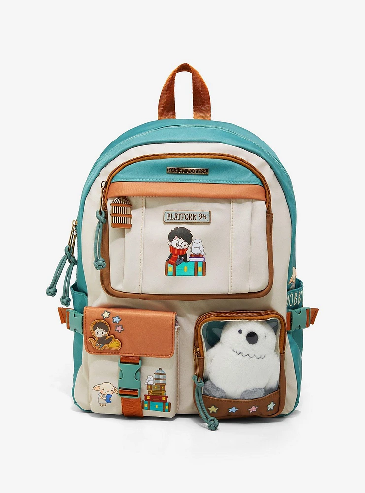 Harry Potter Hedwig & Harry Multi-Pocket Backpack - BoxLunch Exclusive