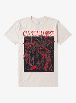 Cannibal Corpse Pierced Skeletons Boyfriend Fit Girls T-Shirt