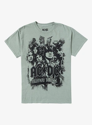 AC/DC Highway To Hell Green Girls T-Shirt