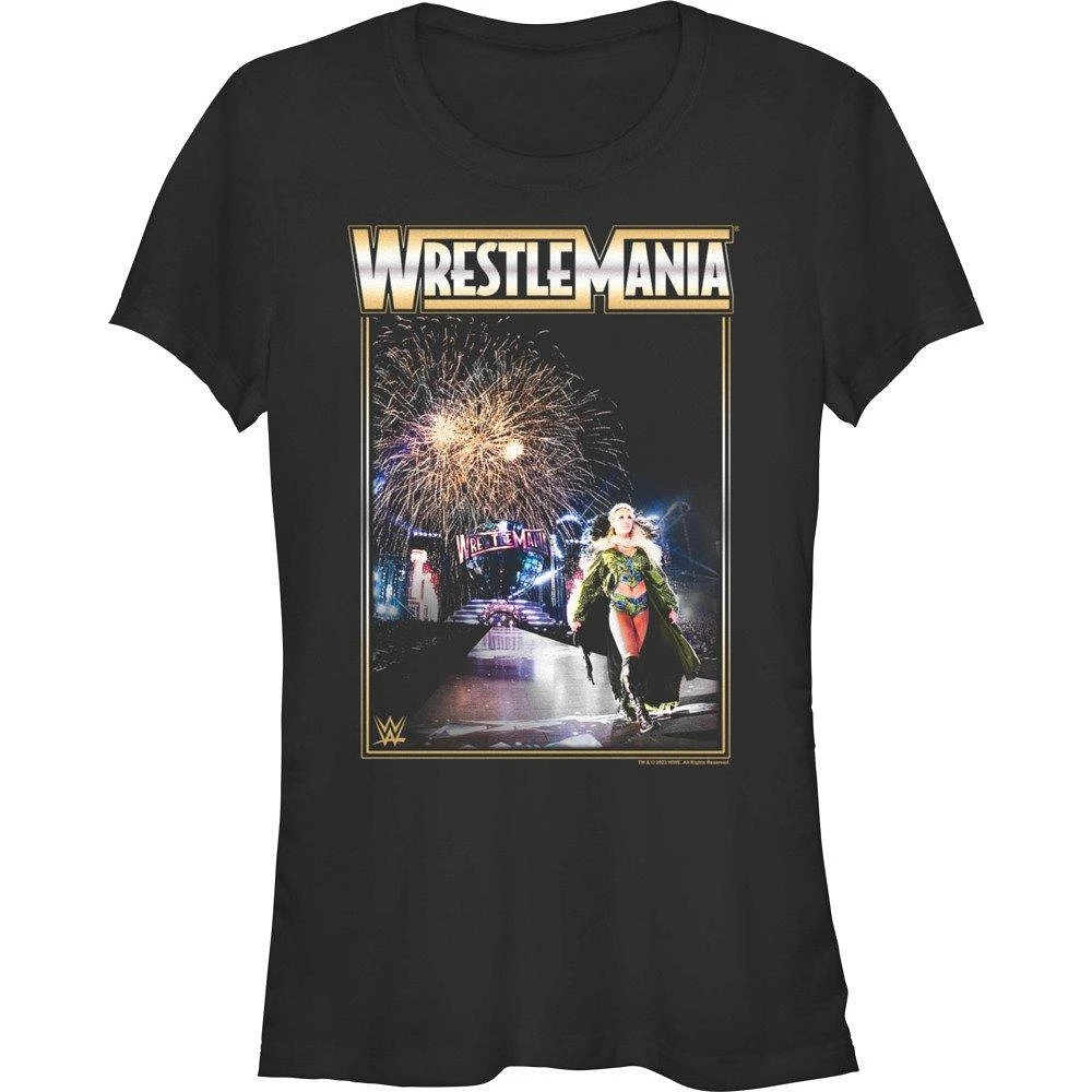 WWE Wrestemania Charlotte Flair Entrance Girls T-Shirt