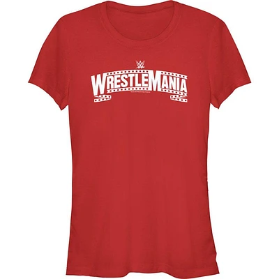 WWE WrestleMania 39 Filmstrip Logo Girls T-Shirt