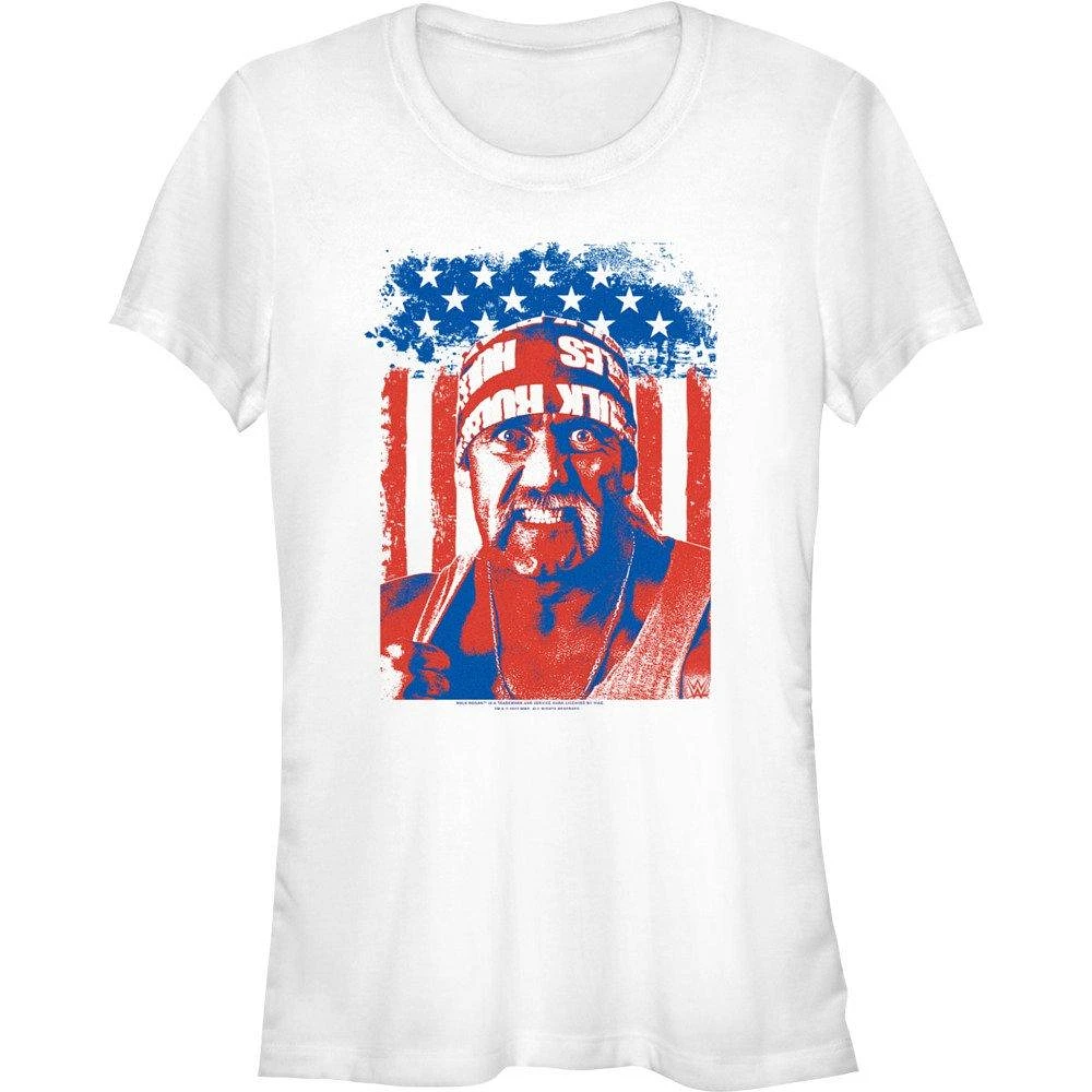 WWE Hulk Hogan Patriotic  Girls T-Shirt