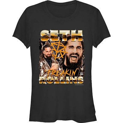 WWE Seth Freakin Rollins Collage Girls T-Shirt