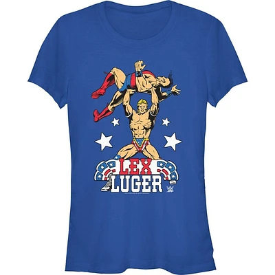 WWE Lex Luger Cartoon Style Girls T-Shirt