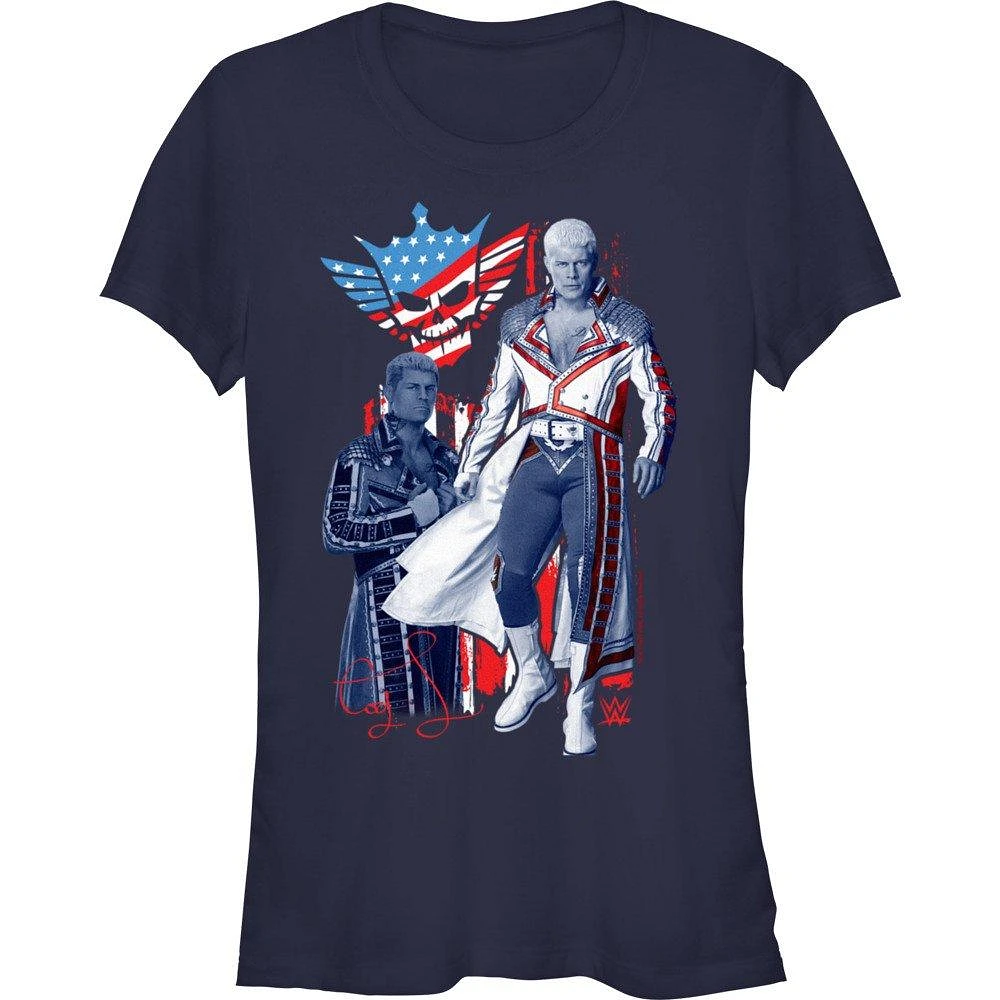 WWE Cody Rhodes Americana Portrait Girls T-Shirt