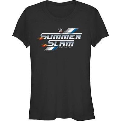 WWE SummerSlam Detroit Logo Girls T-Shirt