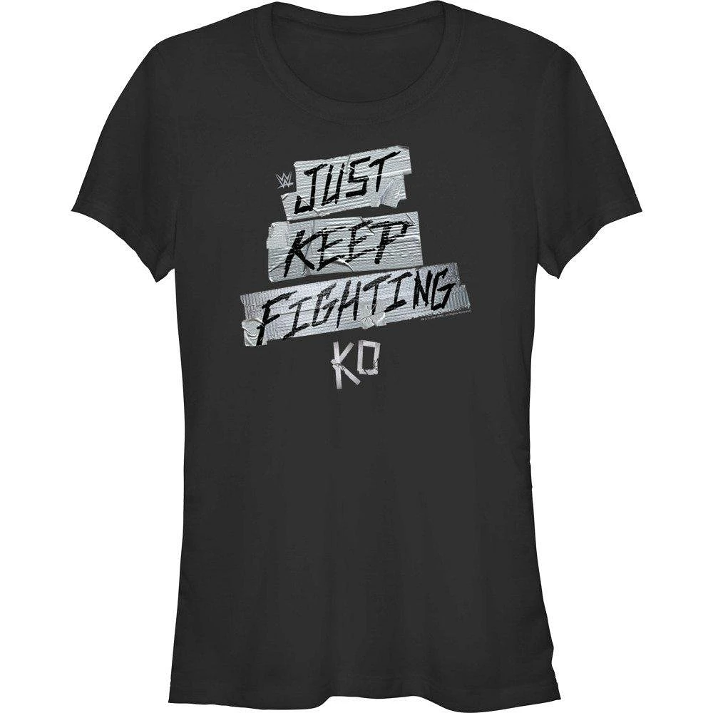 WWE Just Keep Fighting KO Girls T-Shirt