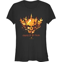 WWE Cody Rhodes Flames Skull  Girls T-Shirt