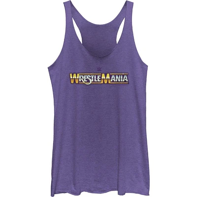 WWE WrestleMania Retro Logo Girls Tank