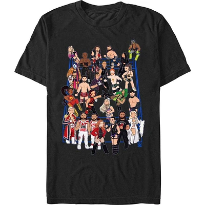 WWE Superstar Showdown Cartoon Style T-Shirt