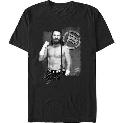 WWE Sami Zayn Portrait Logo T-Shirt