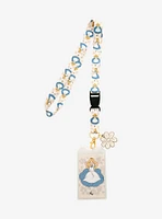 Disney Alice in Wonderland Floral Alice Allover Print Lanyard - BoxLunch Exclusive