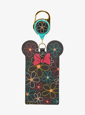 Loungefly Disney Minnie Mouse Floral Retro Retractable Lanyard — BoxLunch Exclusive