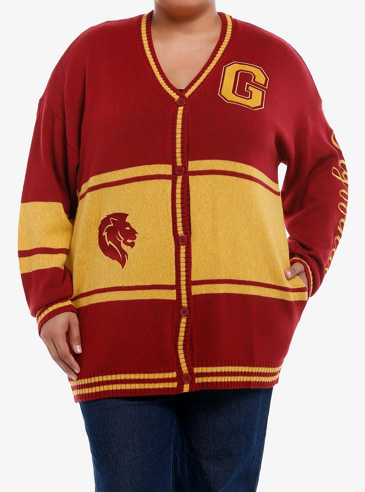 Harry Potter Gryffindor Varsity Girls Cardigan Plus