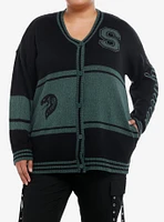 Harry Potter Slytherin Varsity Girls Cardigan Plus