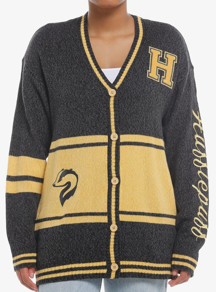 Harry Potter Hufflepuff Varsity Girls Cardigan