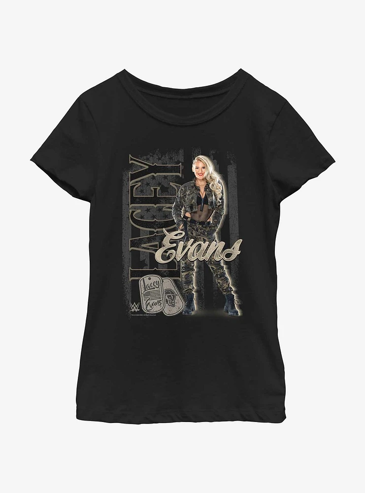 WWE Lacey Evans Portrait Youth Girls T-Shirt