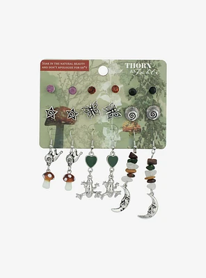 Thorn & Fable Forest Creature Stone Earring Set