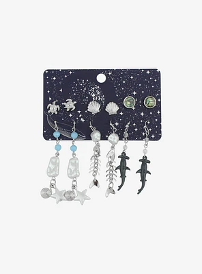 Sweet Society Ocean Shell Fish Earring Set