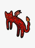 Fire Demon Cat Enamel Pin Tkcreates