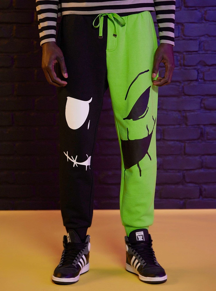 Our Universe The Nightmare Before Christmas Oogie Boogie Jack Split Jogger Sweatpants