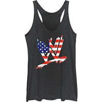 WWE American Flag Logo Girls Tank