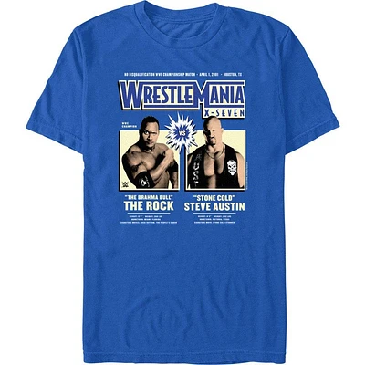 WWE WrestleMania X7 The Rock Vs Steve Austin T-Shirt