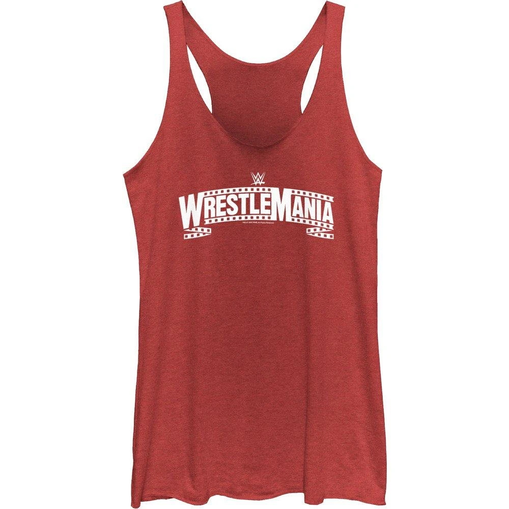 WWE WrestleMania 39 Filmstrip Logo Girls Tank