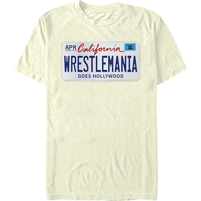 WWE WrestleMania 39 License Plate Logo T-Shirt