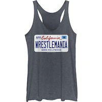 WWE WrestleMania 39 License Plate Logo Girls Tank