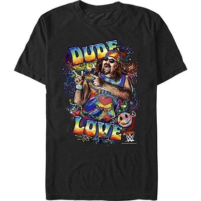 WWE Dude Love Doodle Art T-Shirt