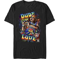 WWE Dude Love Doodle Art T-Shirt