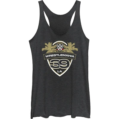 WWE WrestleMania 39 LA Shield Logo Girls Tank