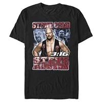 WWE Stone Cold Steve Austin Collage Portrait T-Shirt