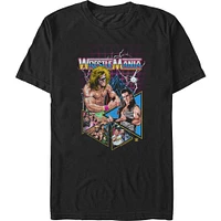 WWE WrestleMania Retro Grid Poster T-Shirt