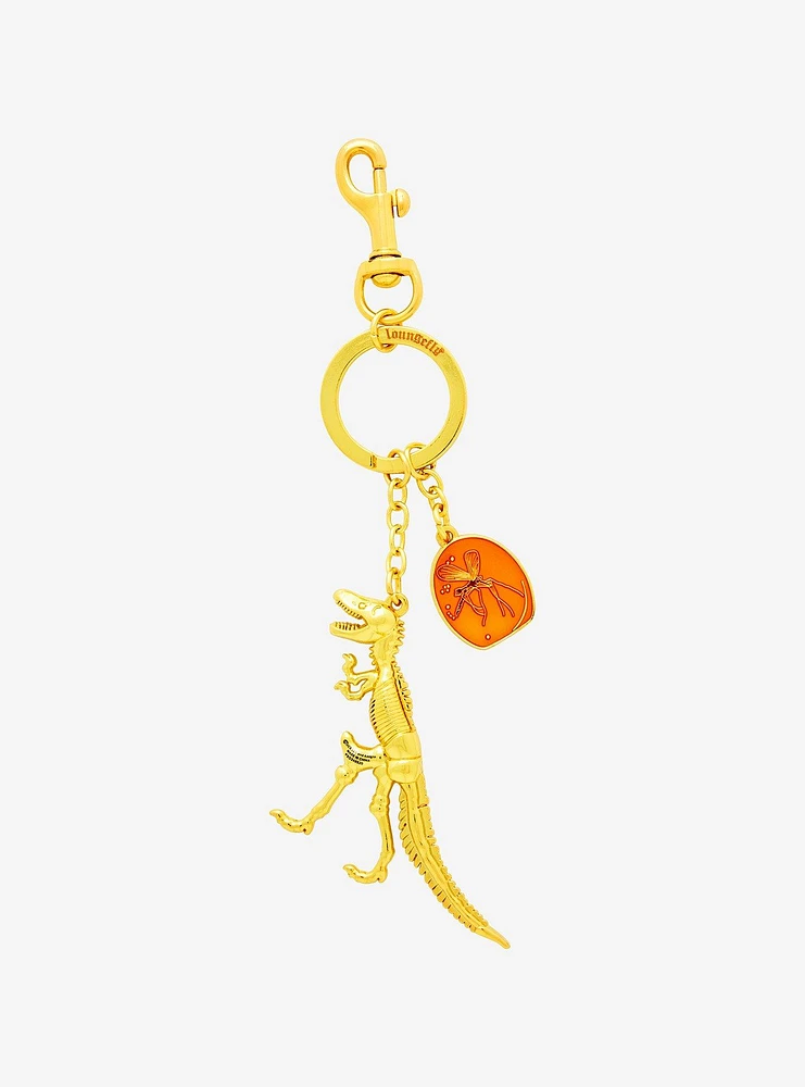 Jurassic Park T-Rex Skeleton Multi-Charm Keychain - BoxLunch Exclusive