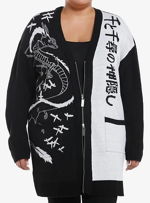 Her Universe Studio Ghibli® Spirited Away Haku Girls Long Zipper Cardigan Plus