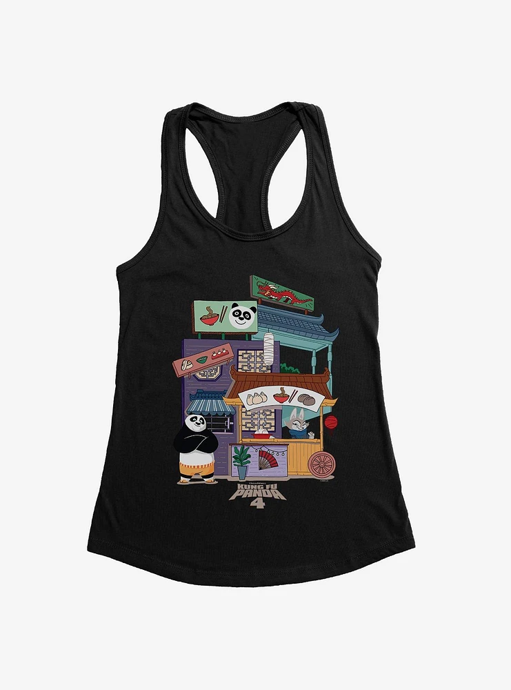 Kung Fu Panda 4 Street Cart Buffet Girls Tank