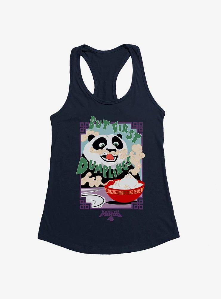 Kung Fu Panda 4 But First Dumplings Girls Tank