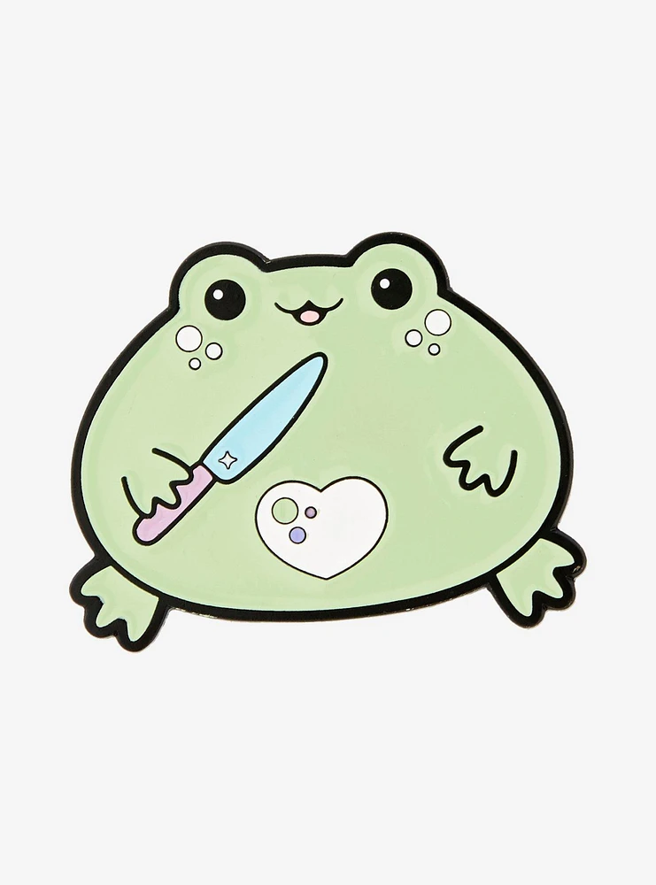 Frog Heart Knife Enamel Pin By Sugarhai