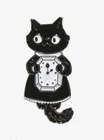 Cat Wall Clock Enamel Pin By Sketchbeetleart