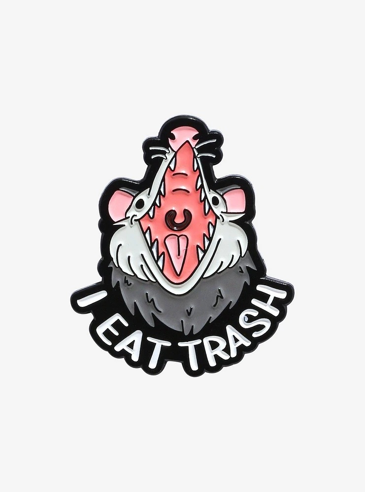 Possum I Eat Trash Enamel Pin