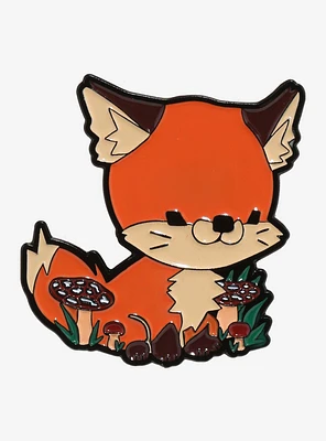 Fox Mushroom Enamel Pin By Wifi4Dogs