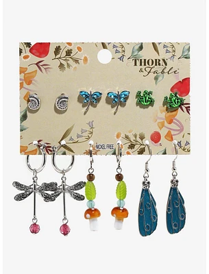 Thorn & Fable Dragonfly Forest Earring Set