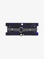 Social Collision Plaid Heart Hardware Choker