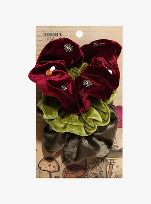 Thorn & Fable Fairy Forest Velvet Scrunchie Set