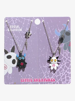 Social Collision Little Creatures Best Friend Necklace Set